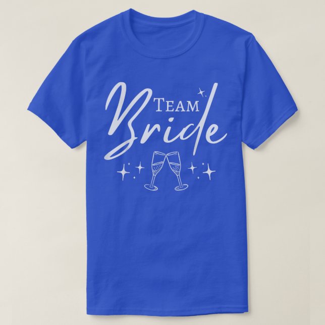 T-shirt Équipe de la mariée ensemble drôle d'enterrement d (Design devant)