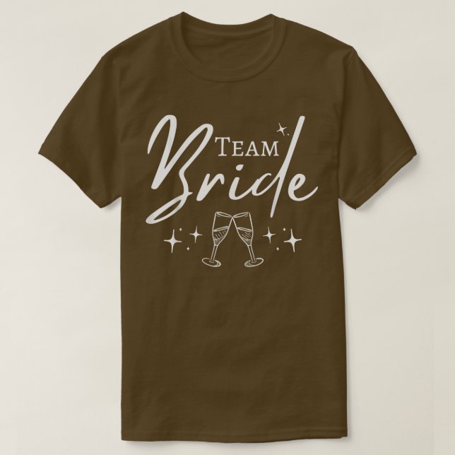 T-shirt Équipe de la mariée ensemble drôle d'enterrement d (Design devant)