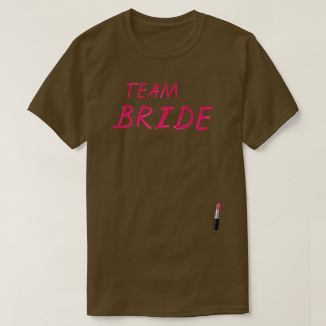 T-shirt Équipe de la mariée, femmes, enterrement de vie de (Design devant)