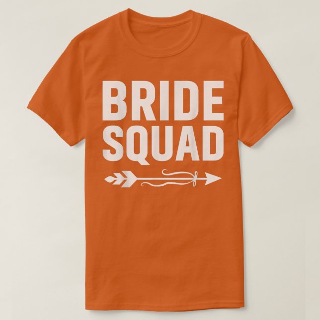 T-shirt Équipe de la mariée Flèche Fête de mariage et ente (Design devant)