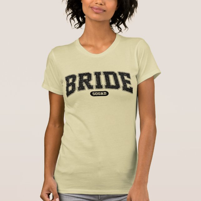 T-shirt Équipe de la mariée Varsity Typographie Enterremen (Devant)