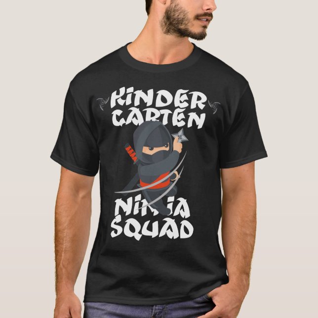 T-shirt équipe de la maternelle ninja (Devant)