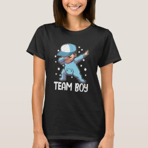 T-shirt Équipe de la partie de révélation de genre garçon