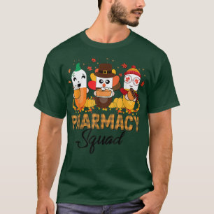 T-shirt Équipe de la pharmacie automne Thanksgiving Thankf
