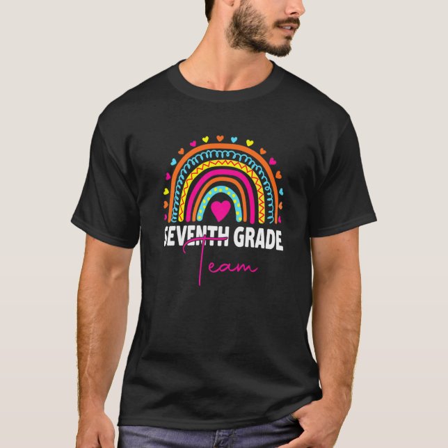 T-shirt Équipe de la septième année Hello Rainbow  Équipe  (Devant)