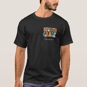 T-shirt Équipe de la septième année Super Retour à l'école