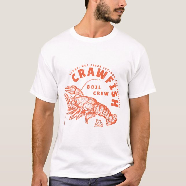 T-shirt Équipe de langoustes Funky Retro Texas Southern Se (Devant)