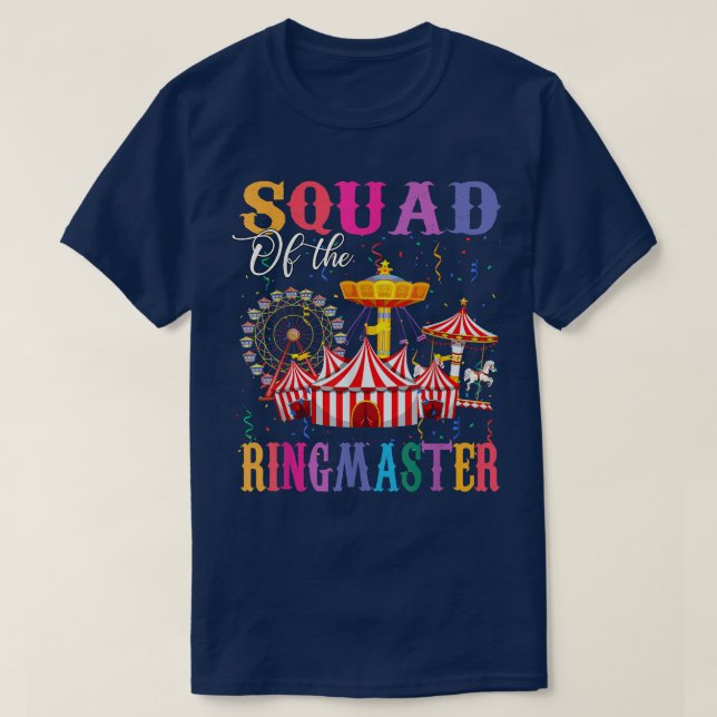 T-shirt Équipe de l'Anniversaire Ringmaster Enfants Cirque (Design devant)