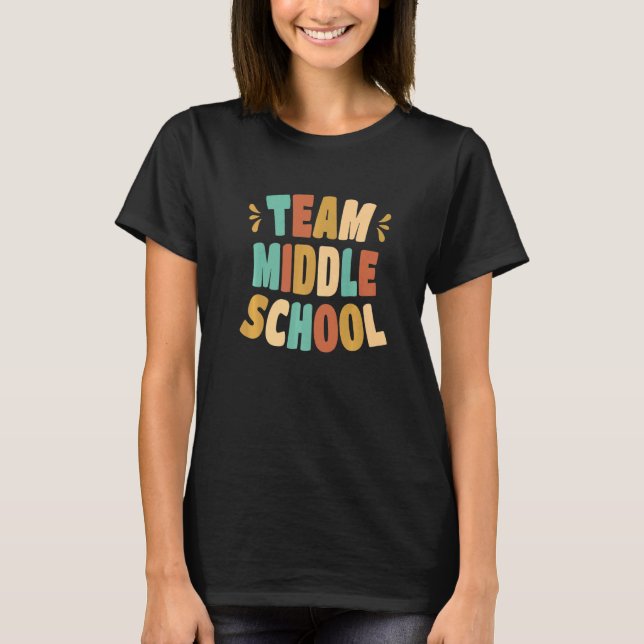 T-shirt Équipe de l'école secondaire Équipe de l'école sec (Devant)