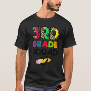 T-shirt Équipe de léopards de 3e année Enseignants de troi