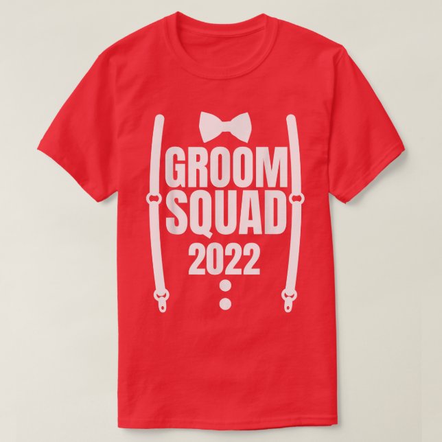 T-shirt Équipe de l'équipe de la salle de jeu Groomsmen Éq (Design devant)
