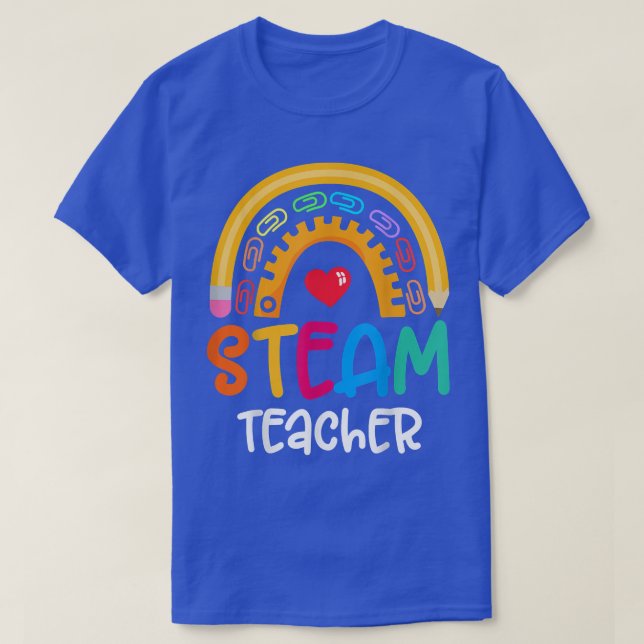 T-shirt Équipe de l'équipe d'enseignants de STEAM Retour à (Design devant)