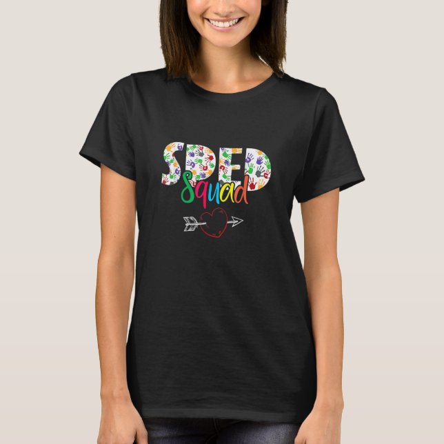 T-shirt Équipe de l'escouade de l'enseignement spécial Équ (Devant)