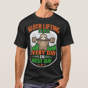 T-shirt Équipe de levage de paresseux drôle et paresseux C