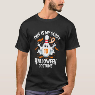 T-shirt Équipe de ligue de quilles fantôme drôle effrayant