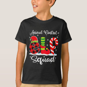 T-shirt Équipe de lutin de contrôle animalier Officier de