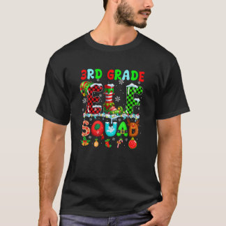 T-shirt Équipe de lutins de 3e année Noël Professeur d'étu