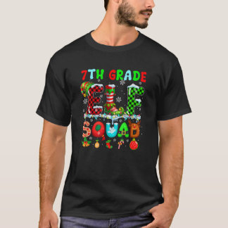 T-shirt Équipe de lutins de 7e année Noël Professeur d'étu