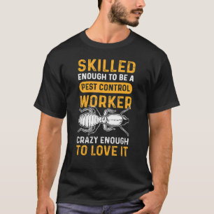 T-shirt Équipe de lutte antiparasitaire. Contrôle des bogu