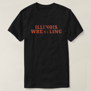 T-shirt Équipe de lutte de l'Illinois Engin de lutte libre