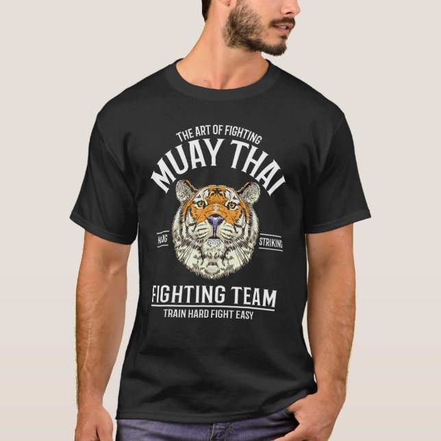 T-shirt Équipe de lutte de Muay Thai Tiger (Devant)