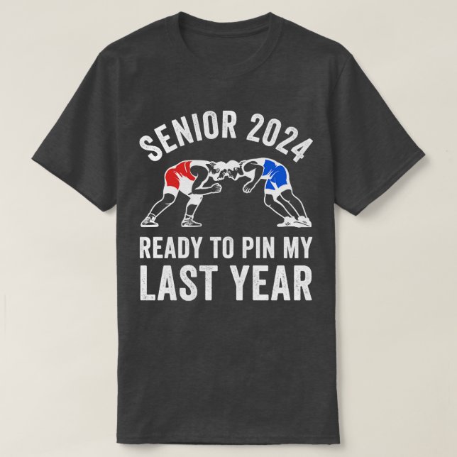 T-shirt Équipe de lutte senior 2024 Funny Class 2024 Wrest (Design devant)