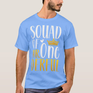 T-shirt Équipe De M. Onederful 1er Anniversaire Fête Premi