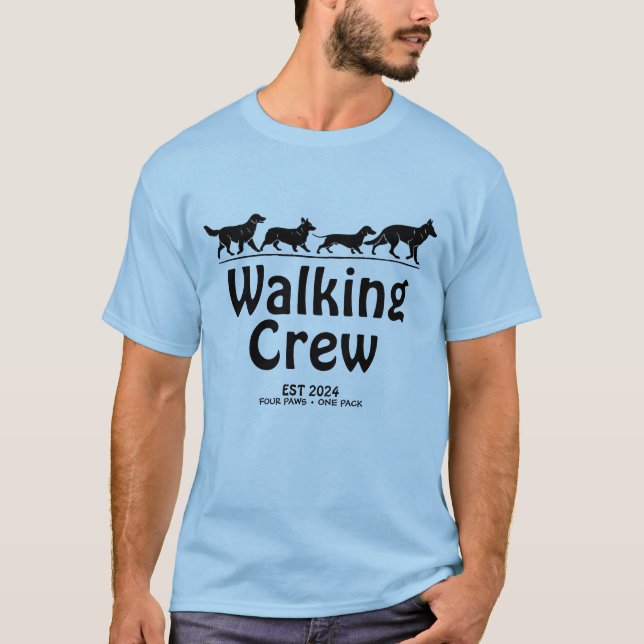 T-shirt Équipe de marche établie en 2024 (Devant)