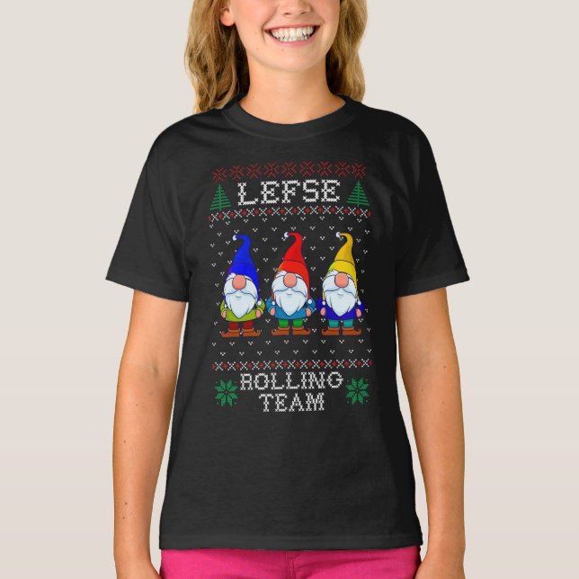 T-shirt Equipe de marche gauche, Baking de Noël Tomte Gnom (Devant)