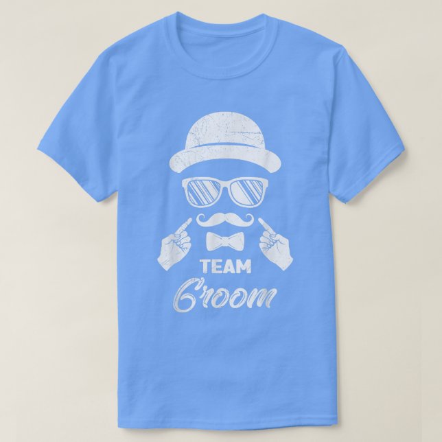 T-shirt Équipe de mariage garçon enterrement de vie de gar (Design devant)