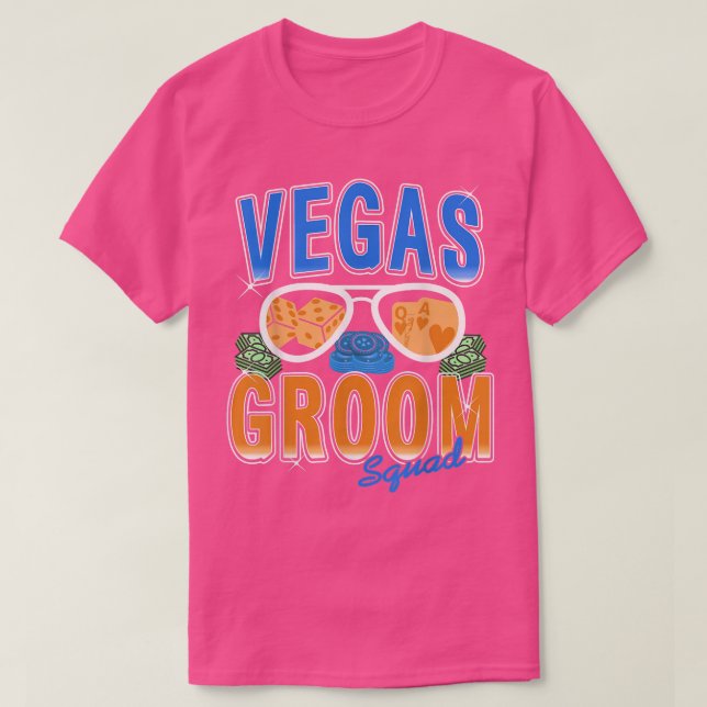 T-shirt Équipe de marié à Vegas Bachelor  (Design devant)