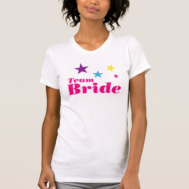 T-shirt Équipe de mariée (Devant)