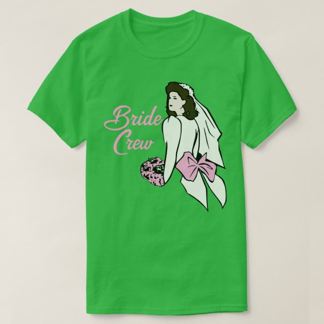 T-shirt Équipe de mariée 3 (Design devant)