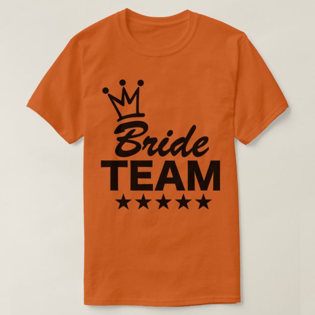 T-shirt Équipe de mariée 5 (Design devant)