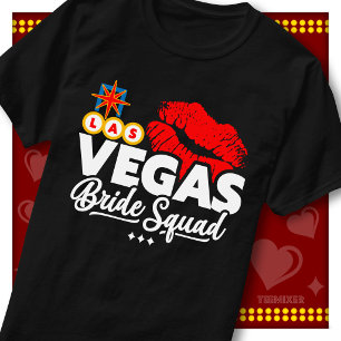 T-shirt Équipe de mariée de Vegas fun Cute enterrement de