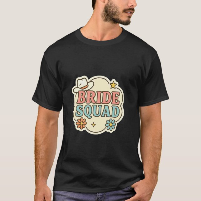 T-shirt Équipe de mariée Ensemble de la fête de mariage An (Devant)