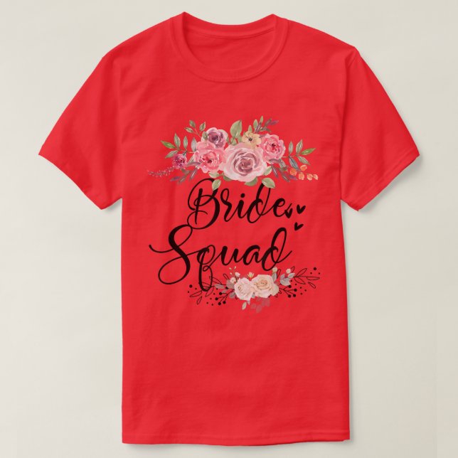 T-shirt Équipe de mariée Fête de bachelorette de mariage  (Design devant)