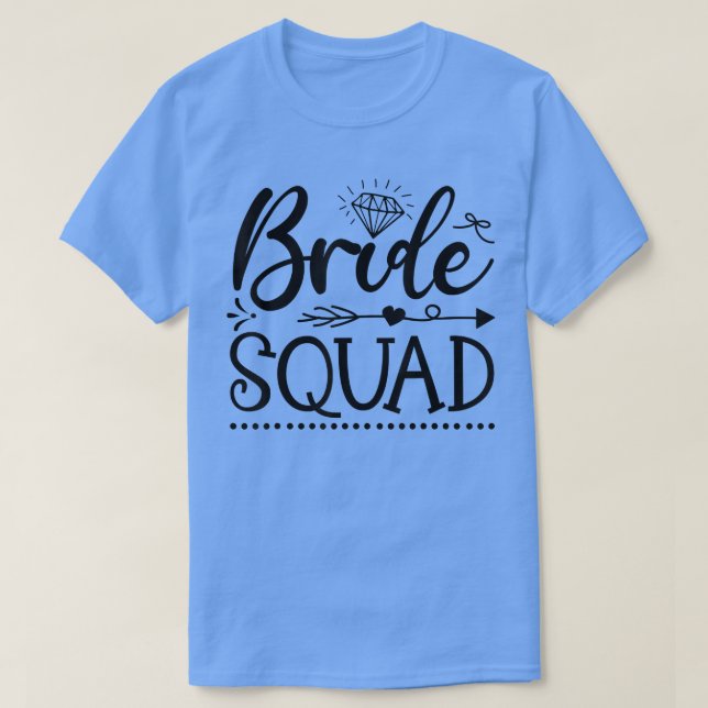 T-shirt Équipe de mariée Flèche Mariage et enterrement de  (Design devant)
