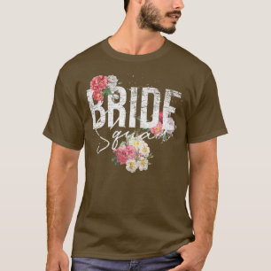 T-shirt Équipe de mariée Fleurs Cérémonie de mariage flora