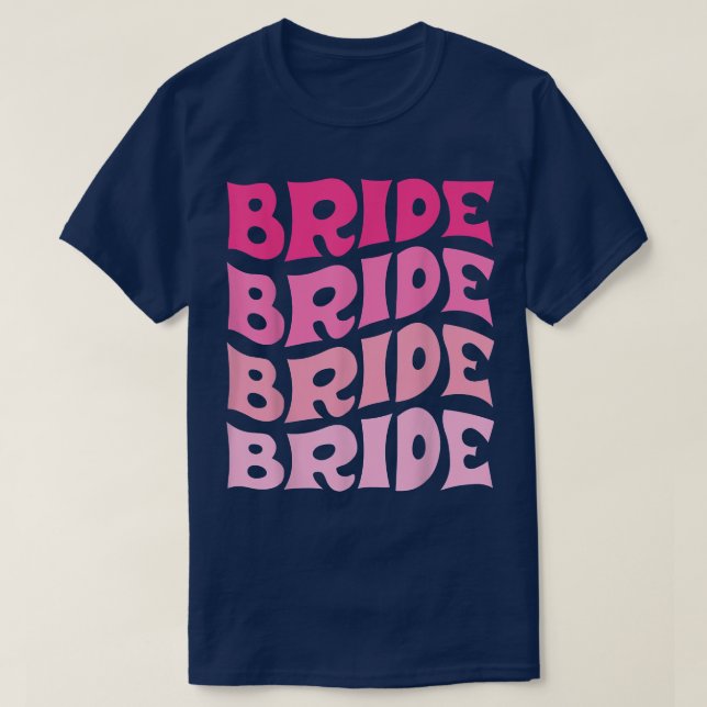 T-shirt Équipe de mariée je fais Crew Rétro Enterrement de (Design devant)