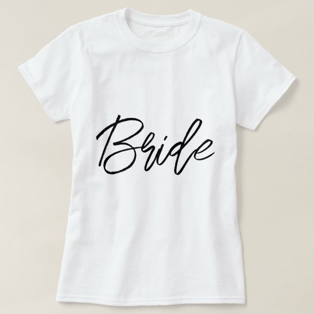 T-shirt Équipe de mariées | Épouse de Bachelorette blanche (Design devant)