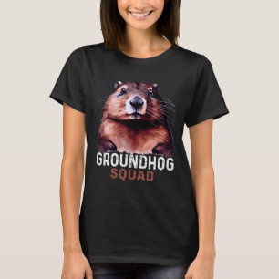 T-shirt Équipe de marmotte vintage drôle amoureux Marmotte