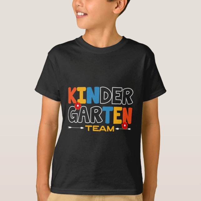 T-shirt Équipe de maternelle Enseignant Enthousiaste de la (Devant)
