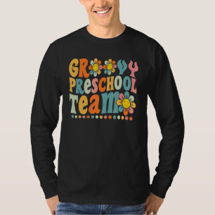 T-shirt Équipe de maternelle Groovy Fleur de marguerite co