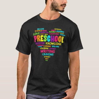 T-shirt Équipe de maternelle Heart Enseignant Élève Retour