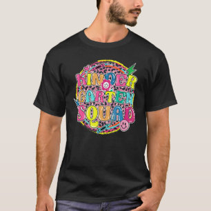T-shirt Équipe de maternelle léopard sourire visage enseig