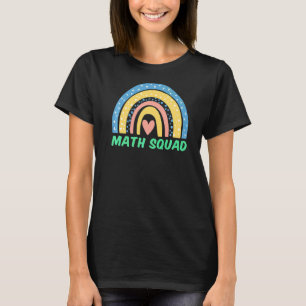T-shirt Équipe de maths Boho Arc-en-ciel Étudiant Prof de
