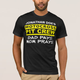 T-Shirt Équipe de Mécaniciens Parentaux Motocross