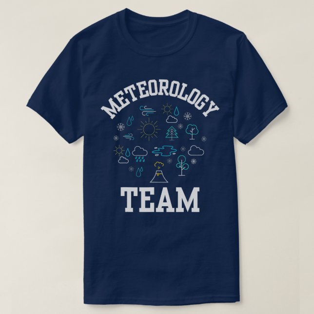 T-shirt Équipe de météorologie Emploi Météorologie Météoro (Design devant)