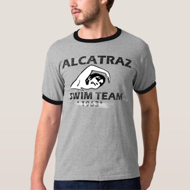 T-SHIRT ÉQUIPE DE NATATION D'ALCATRAZ (Devant)